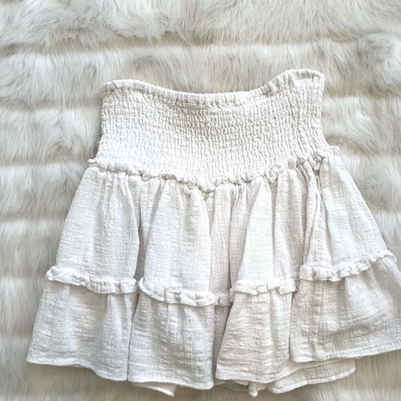 Olivaceous Cotton Tiered Mini Skirt Set (M) - Picture 11 of 13